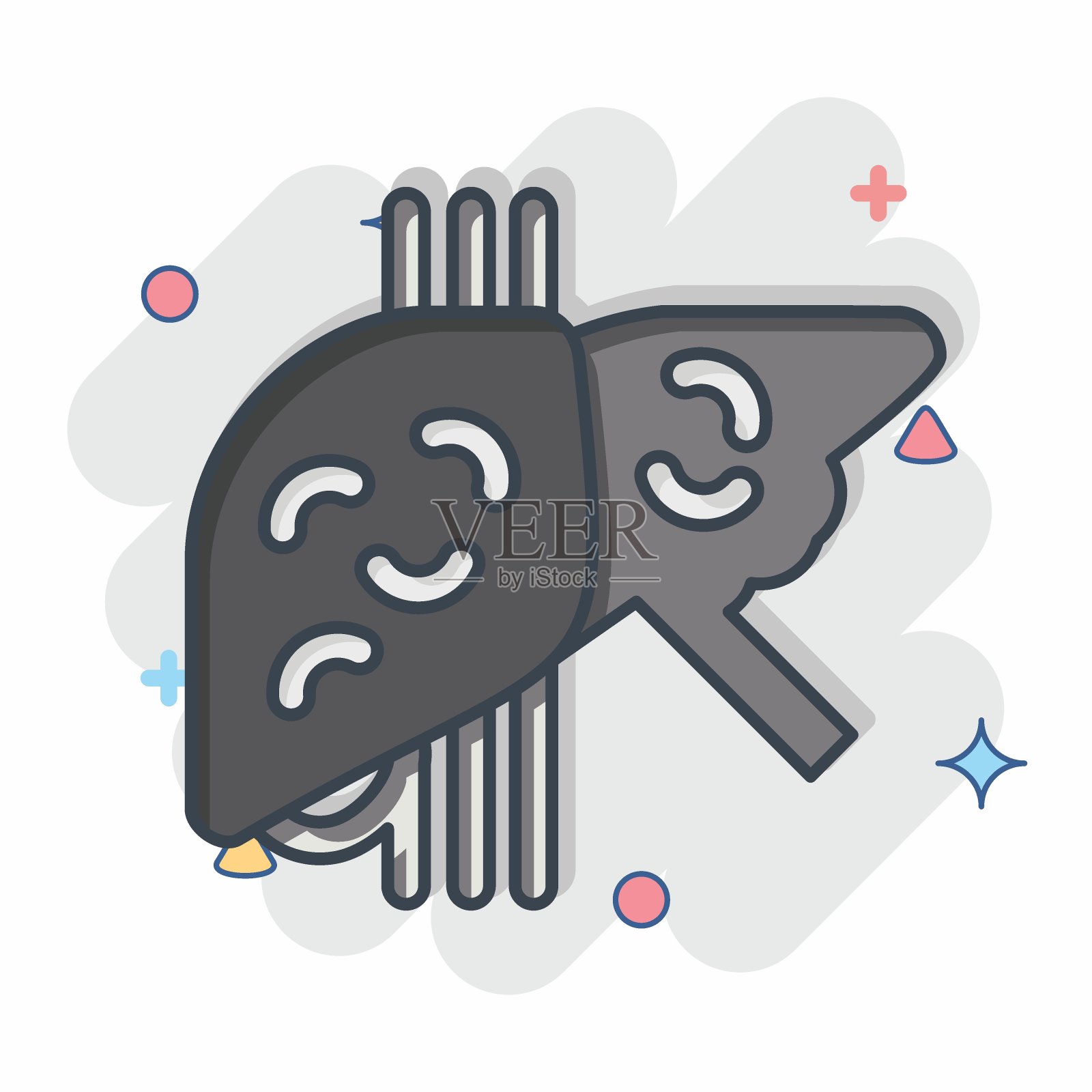 图标肝硬化。与肝病学符号相关。漫画风格。简单的设计可编辑。简单的说明插画图片素材