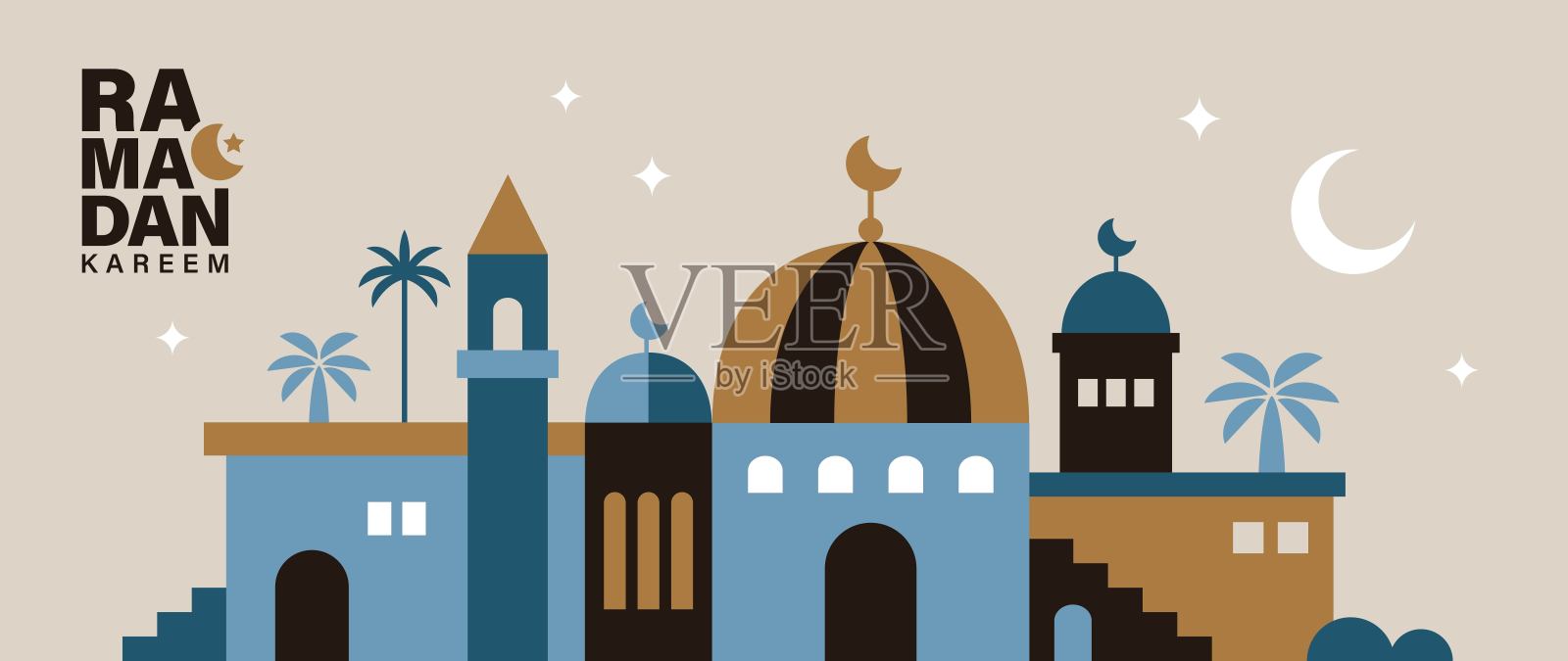 斋月Kareem插画图片素材