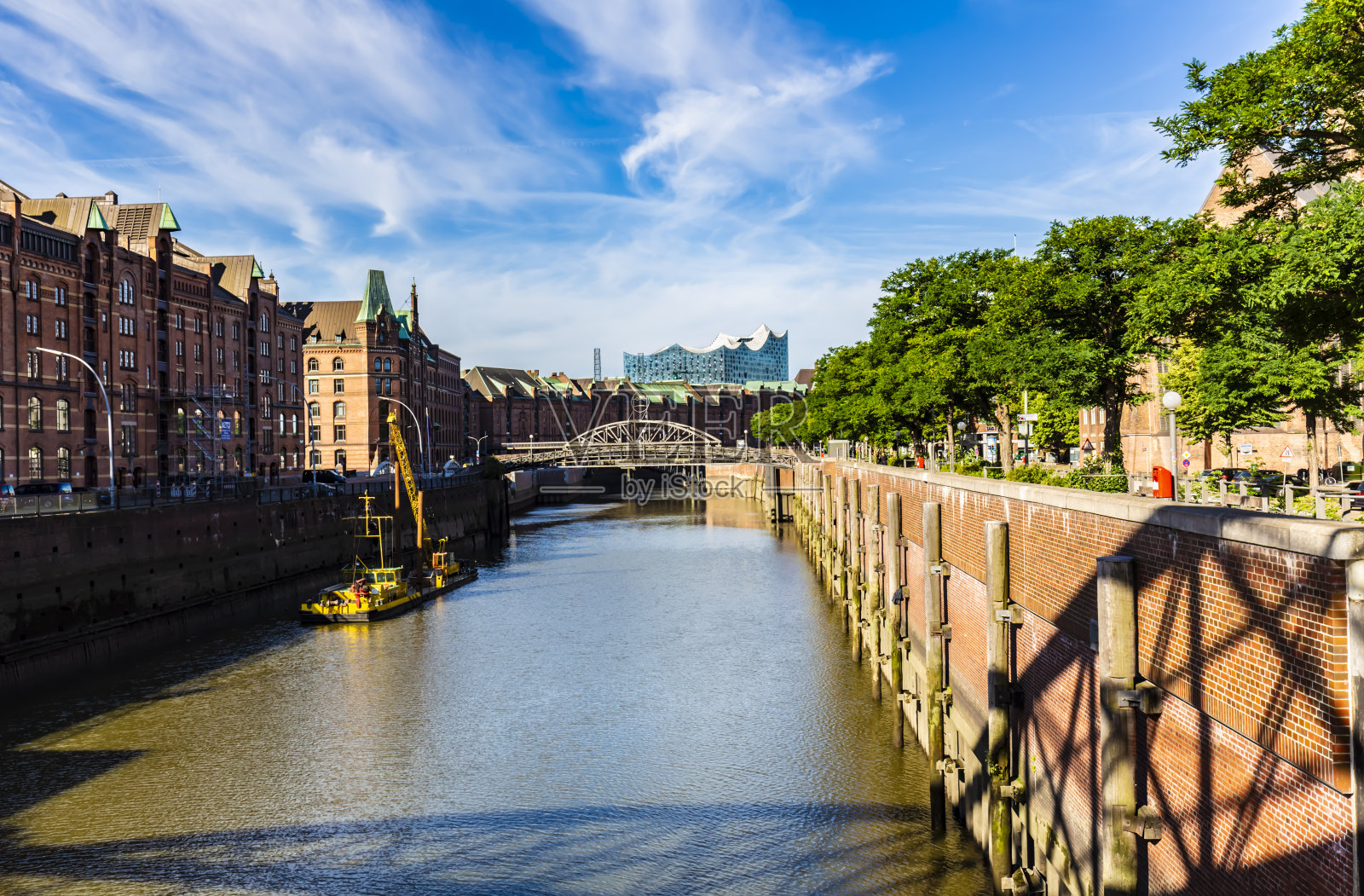 汉堡的specicherstadt照片摄影图片