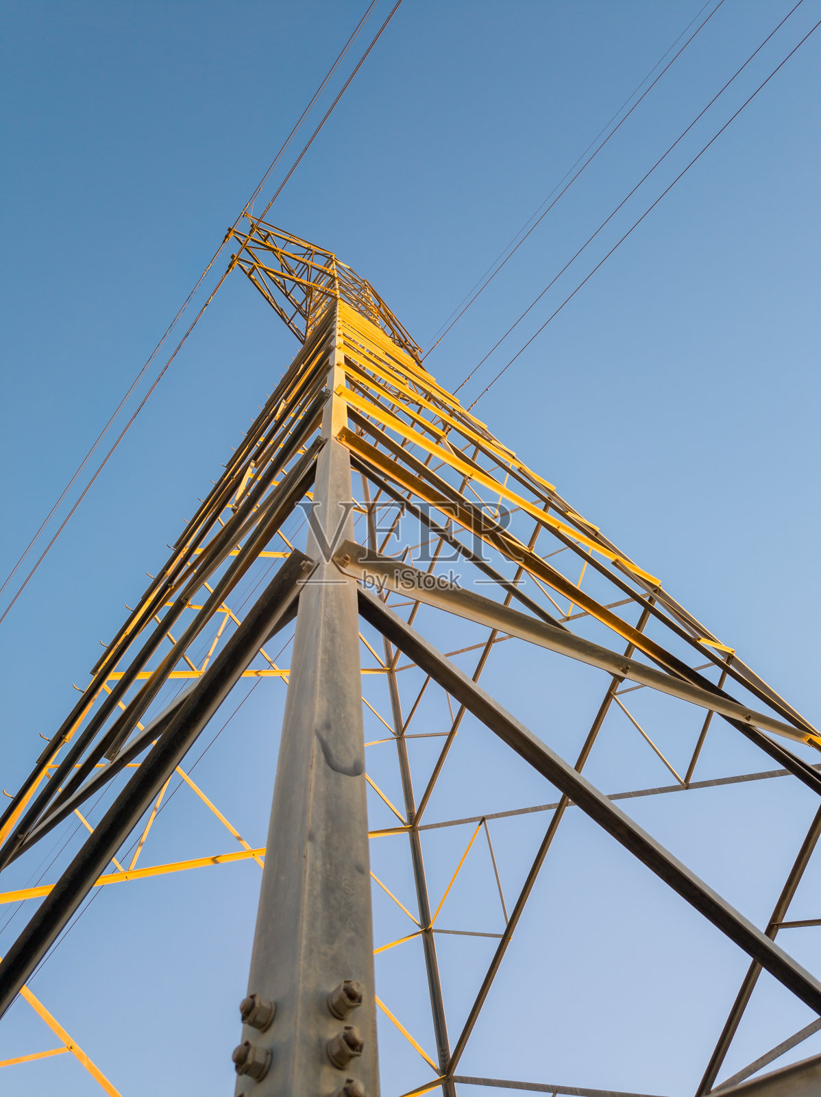 高压线路金属塔照片摄影图片