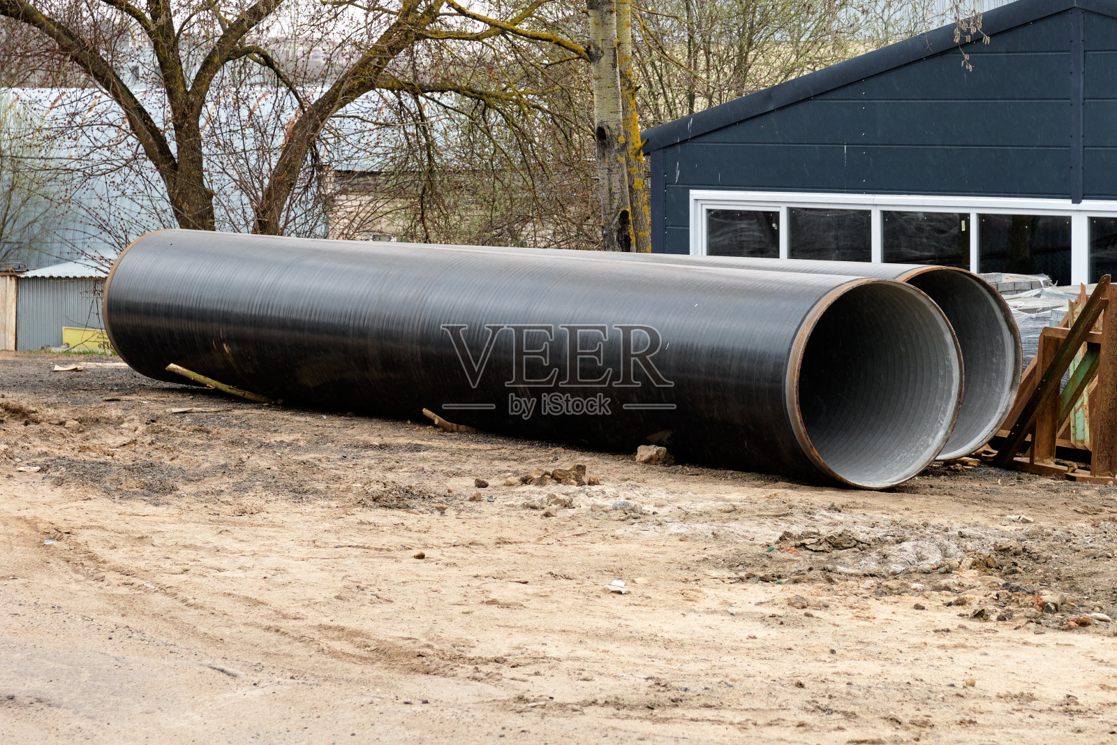 输送气体、污水或其他物质的管道;气体管道。照片摄影图片