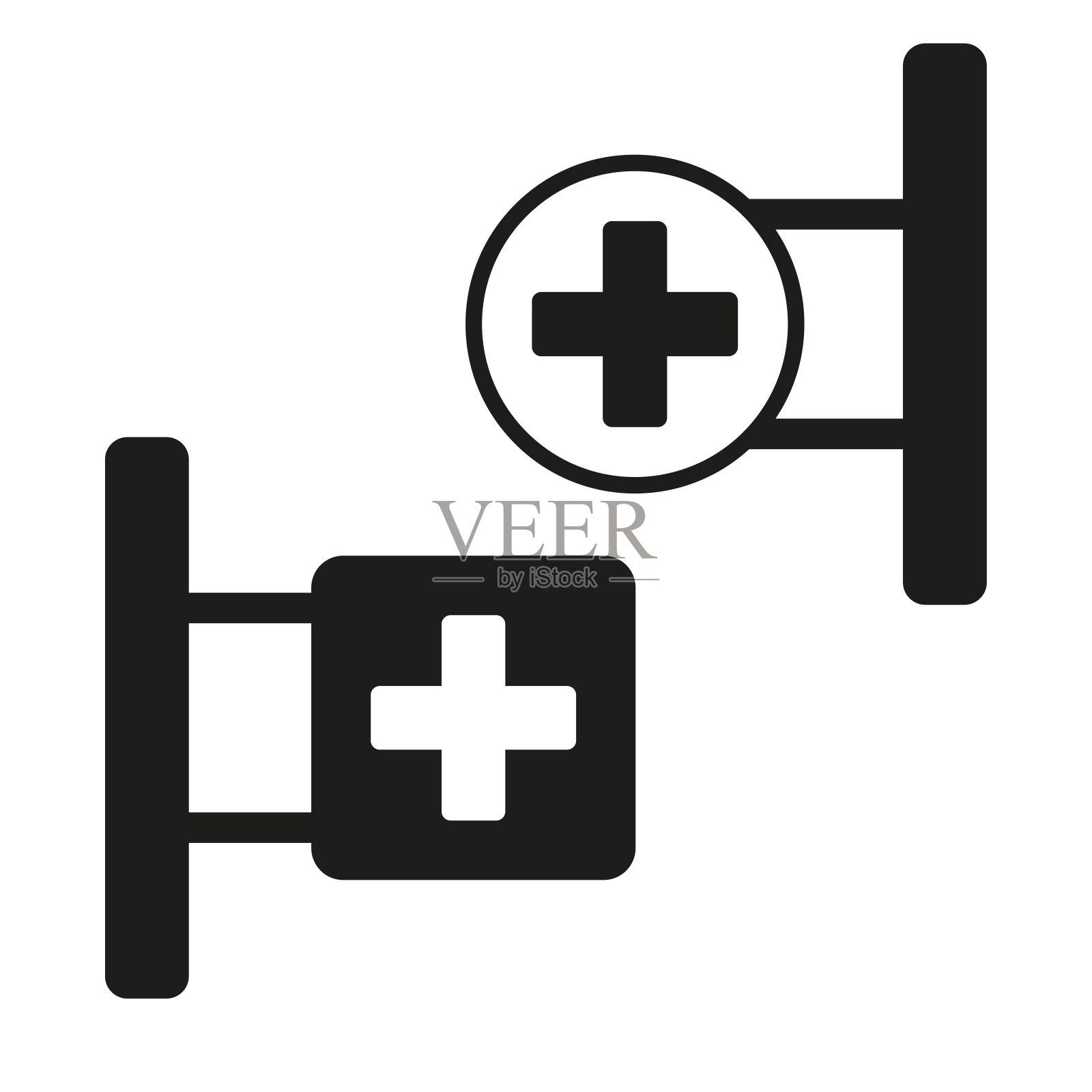 药房图标。医学的象征。矢量插图。每股收益10。插画图片素材