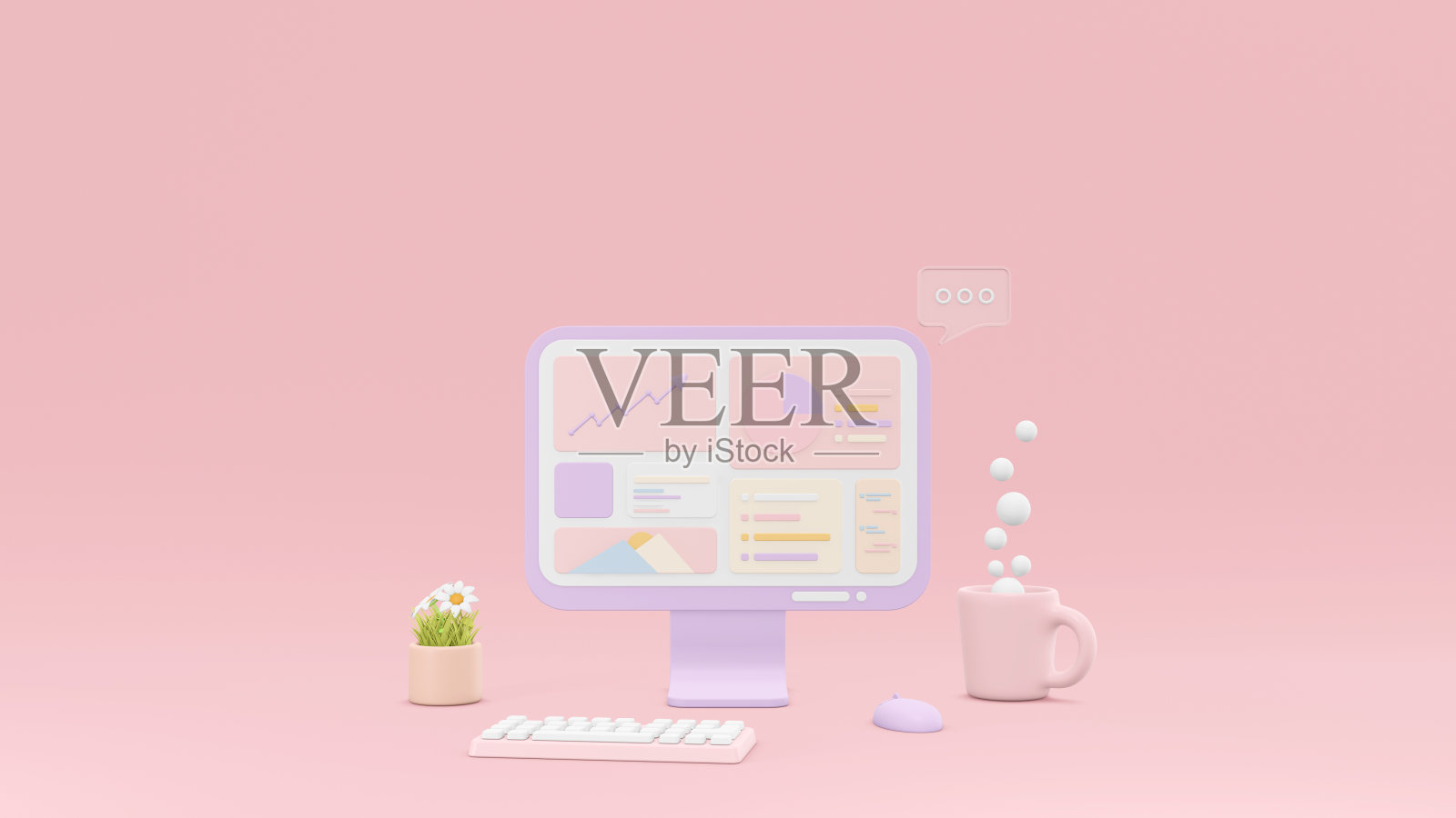 概念作业到seo分析。3D渲染SEO优化，网页分析和SEO目标经济营销概念。3d渲染图照片摄影图片