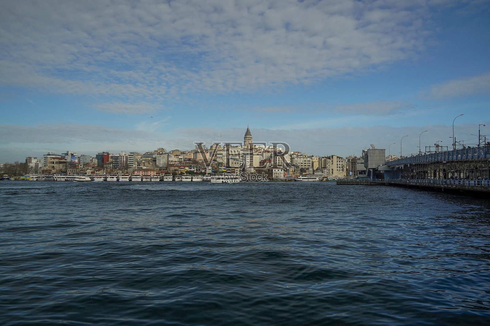 土耳其伊斯坦布尔的加拉塔正在修复中照片摄影图片