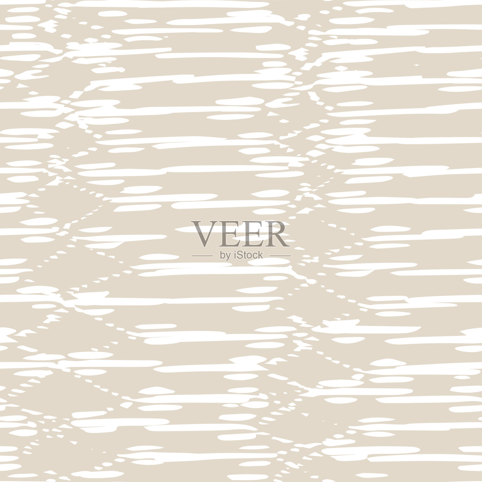 刺绣扎染无缝图案。米色和白色墨水几何艺术印刷。当代日本水彩设计。民族单色编织仿制品。Shibory针线活极简主义背景。插画图片素材