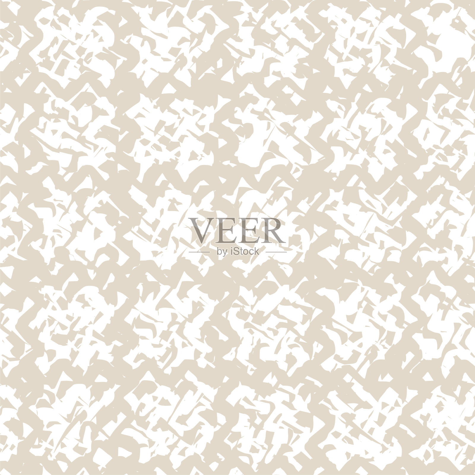 刺绣扎染无缝图案。米色和白色墨水几何艺术印刷。当代日本水彩设计。民族单色编织仿制品。Shibory针线活极简主义背景。插画图片素材