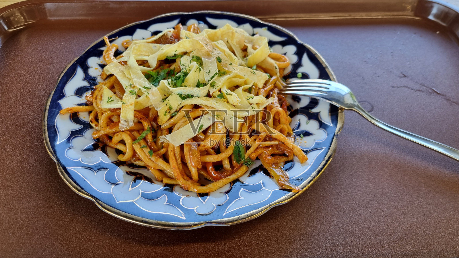 中亚菜系的一道菜。照片摄影图片