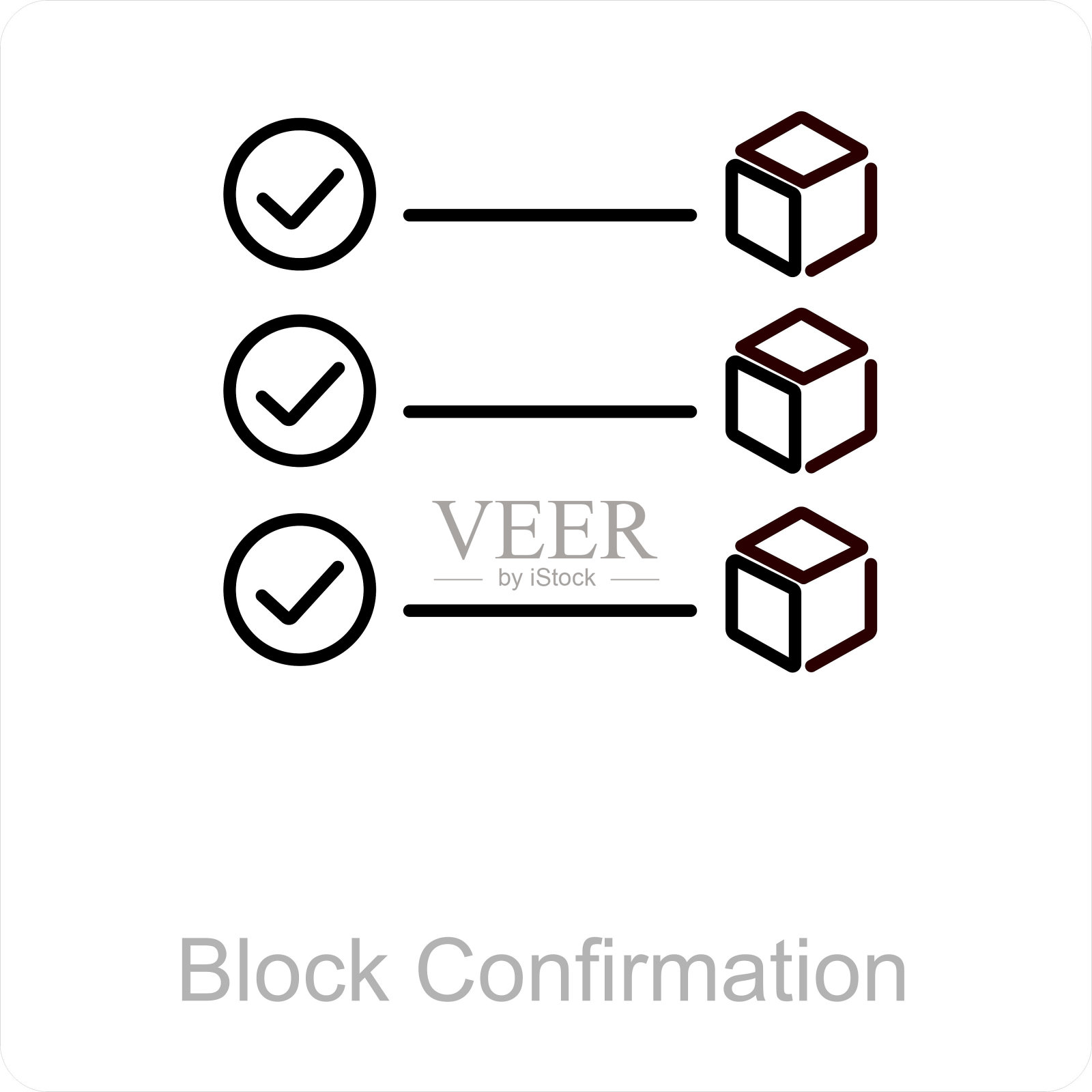 块确认插画图片素材