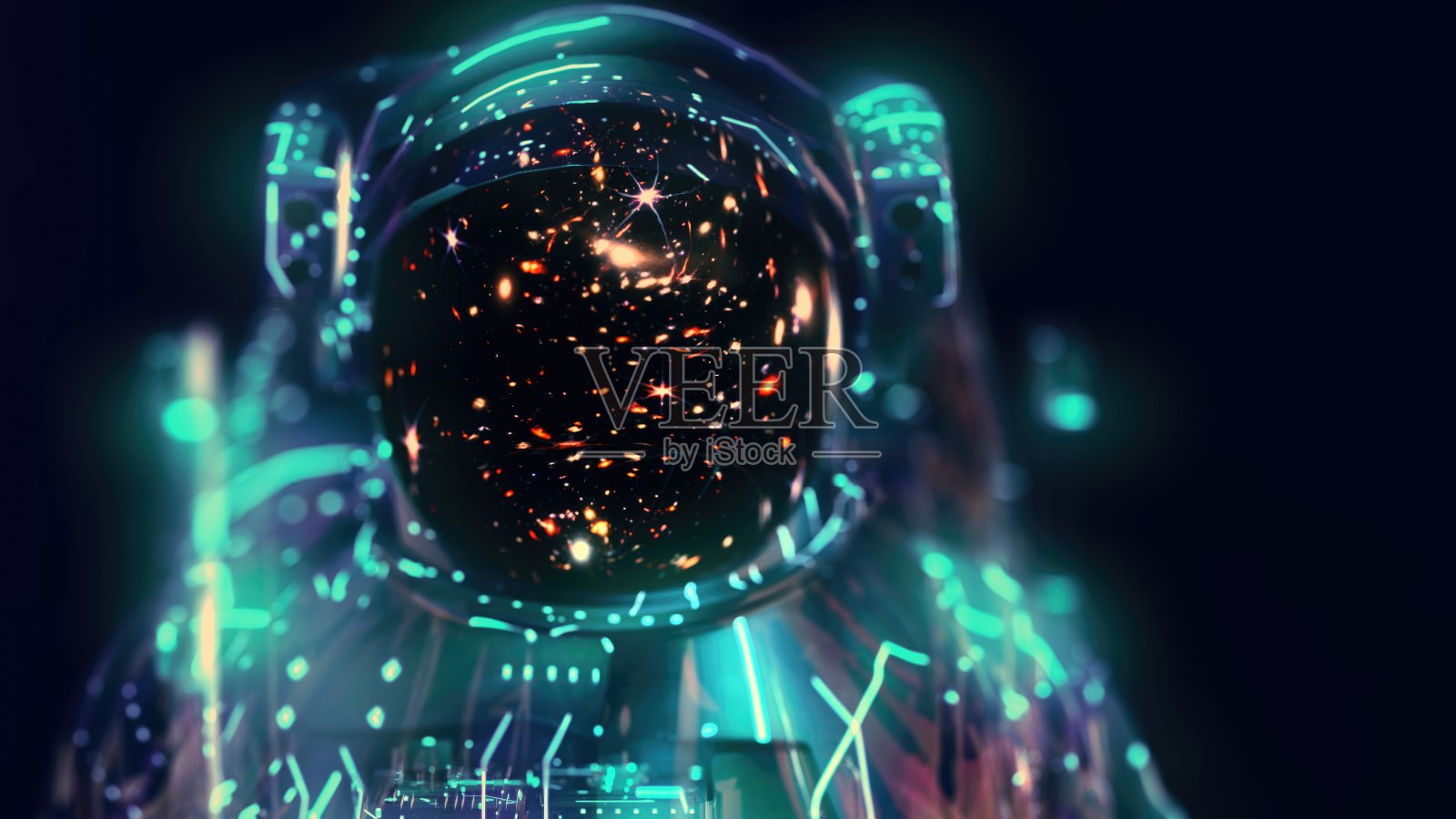 戴着太空头盔的人照片摄影图片