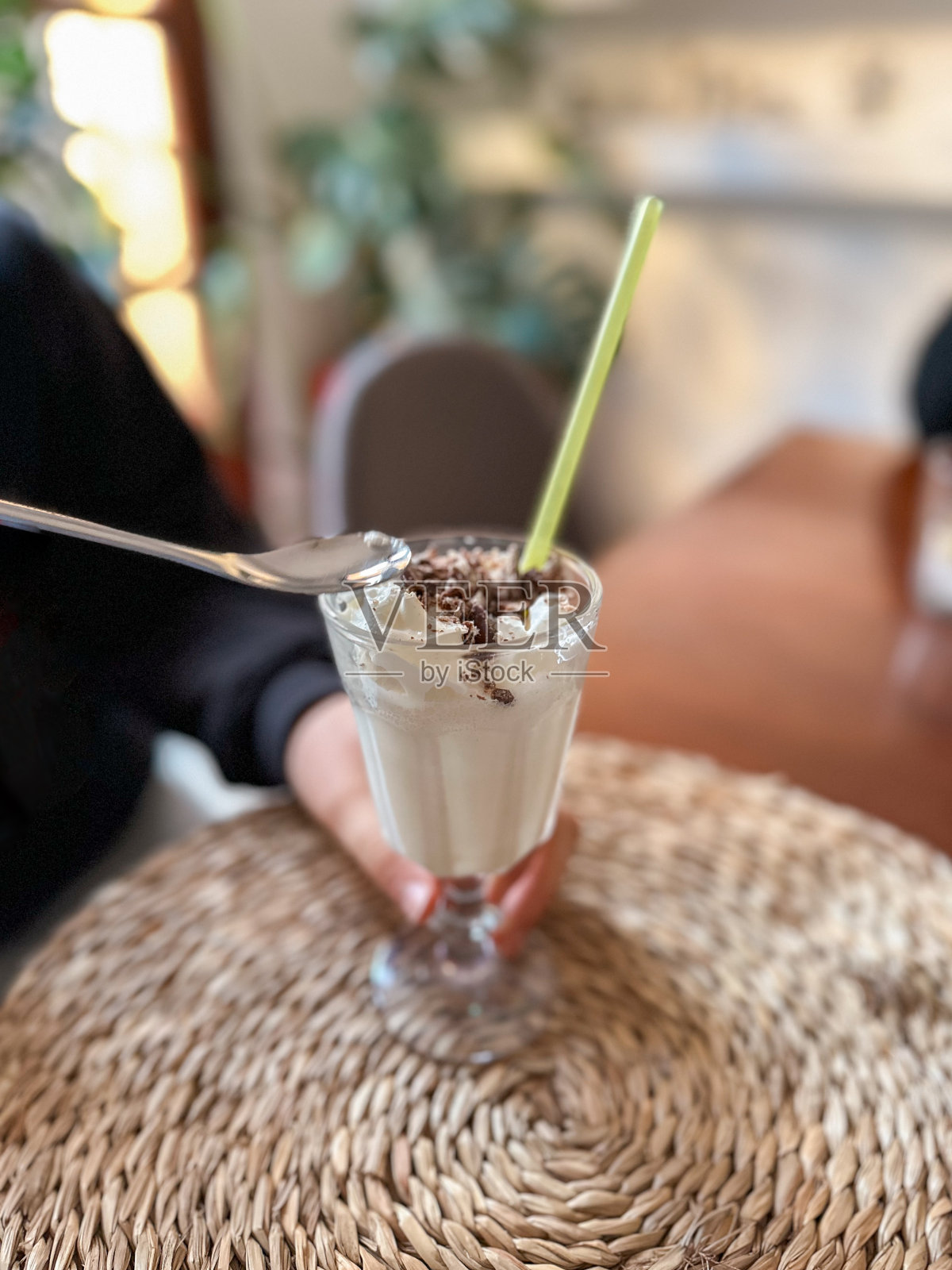 自制香草奶昔照片摄影图片