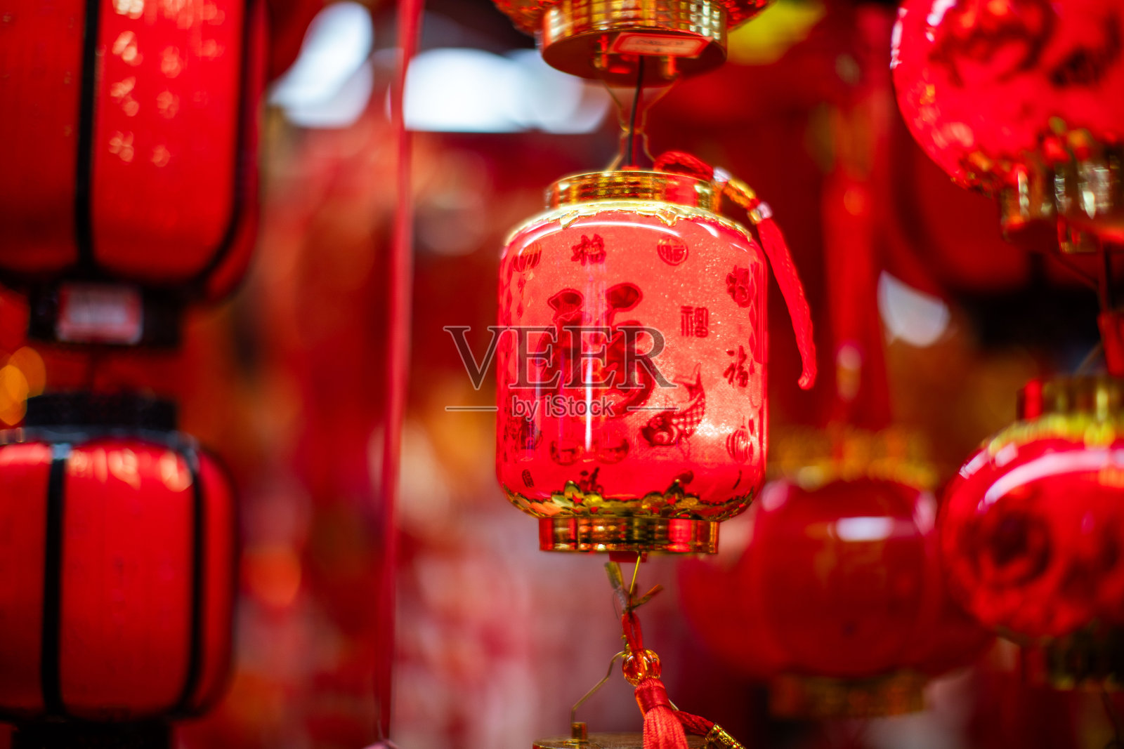 中国新年灯笼照片摄影图片