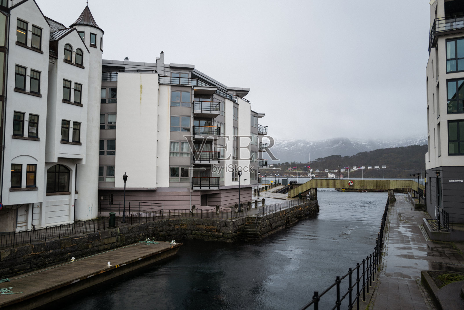 挪威奥勒松的城市生活照片摄影图片
