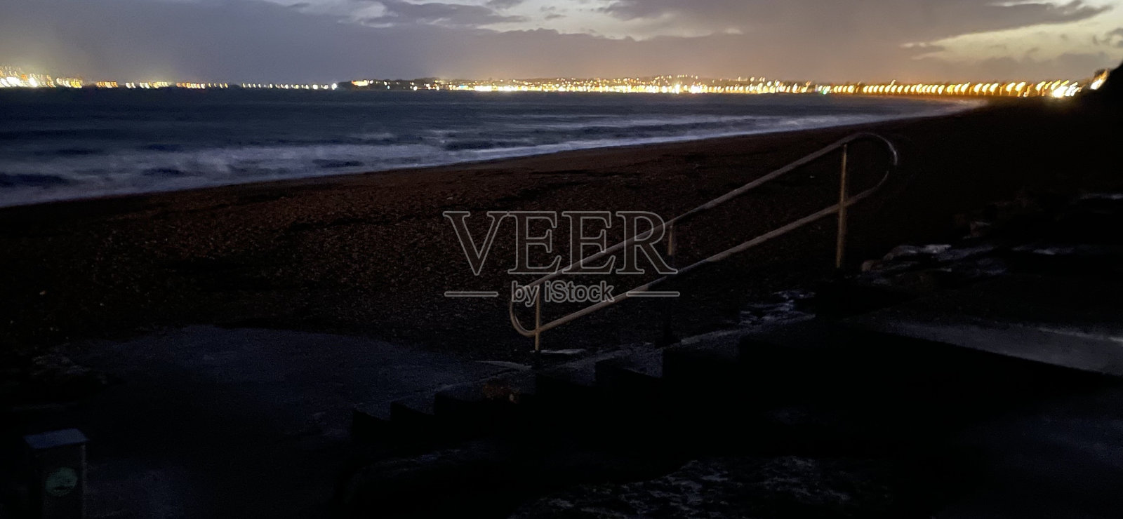 Bowleaze晚上照片摄影图片