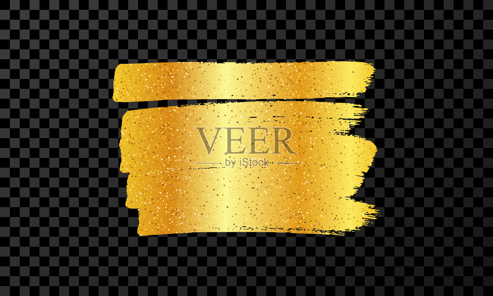 用金色闪光笔乱涂乱画插画图片素材