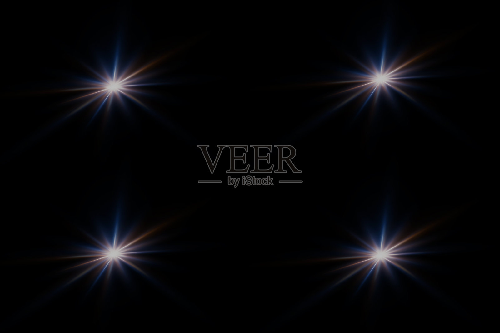 一组亮点。闪光的光线。发光，光辉，闪耀的效果。插画图片素材