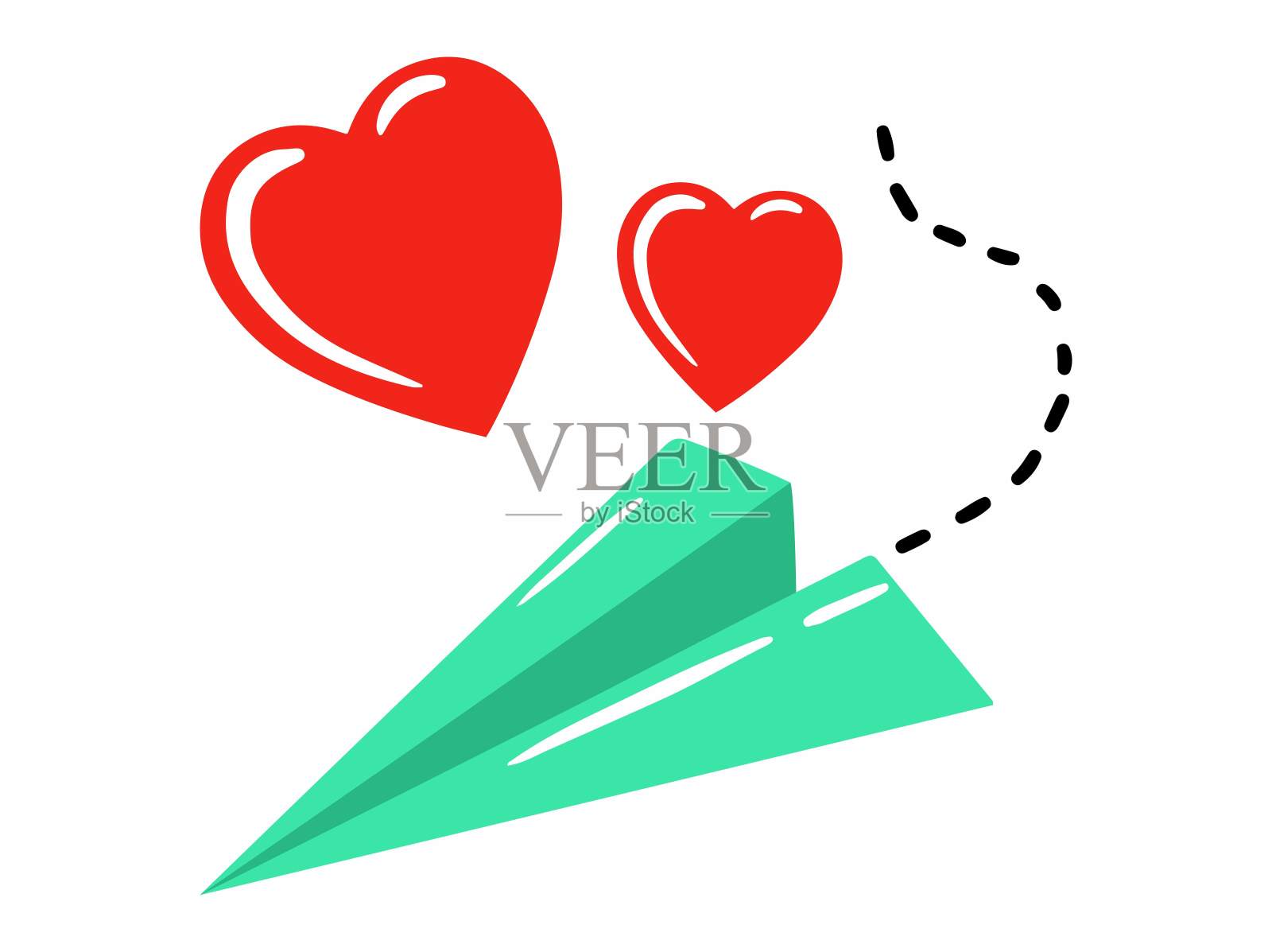 情人节元素背景装饰。情人节元素背景插图。情人节信心元素插图。情人节心娃娃元素背景。情人节气球元素插图插画图片素材