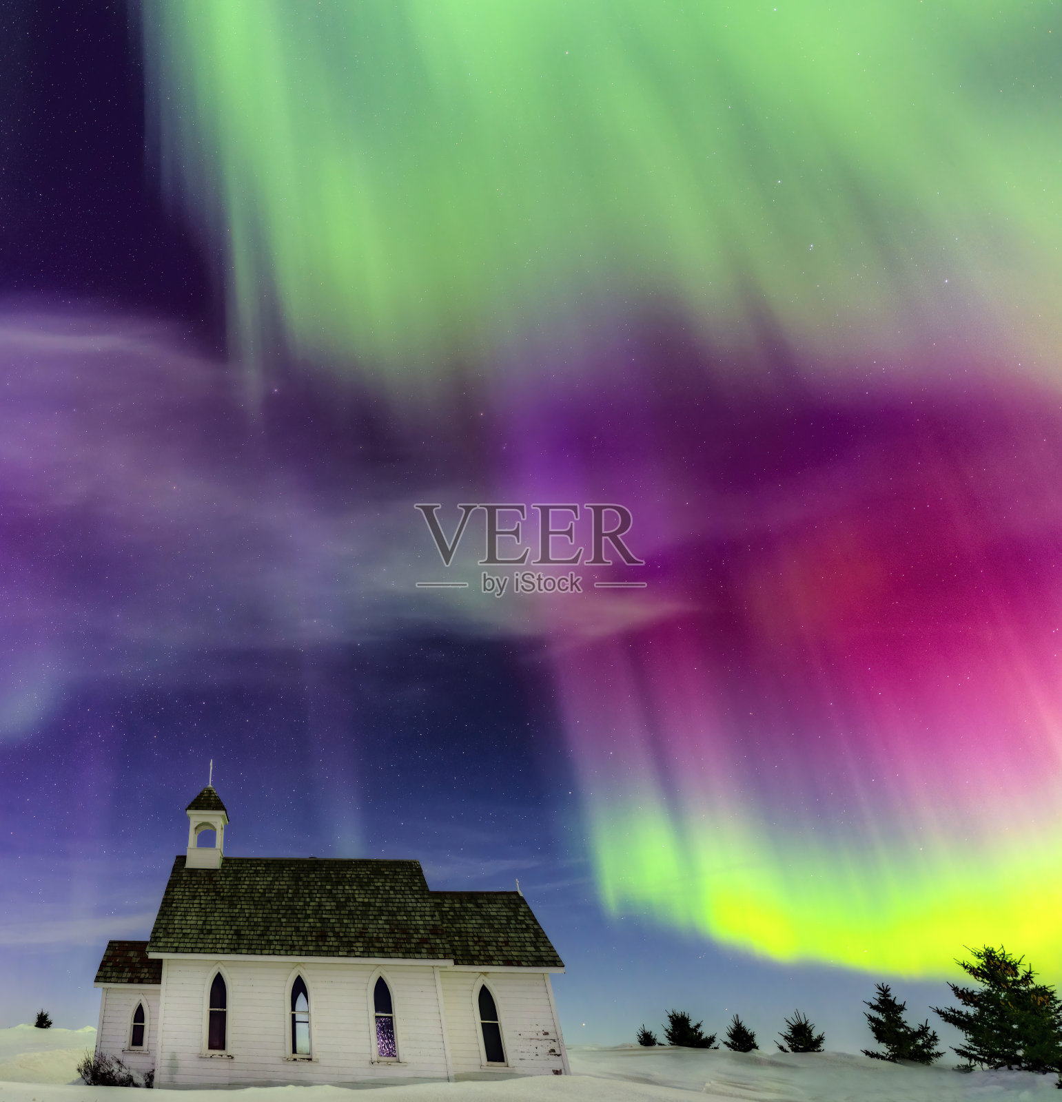 北极光加拿大照片摄影图片