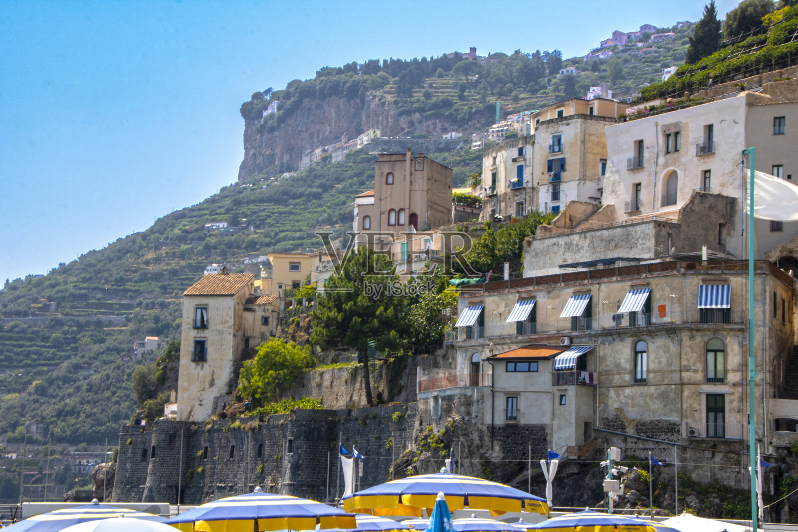 阿马尔菲海岸的米诺里景观照片摄影图片