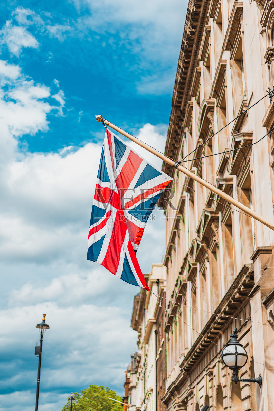 伦敦的英国国旗照片摄影图片