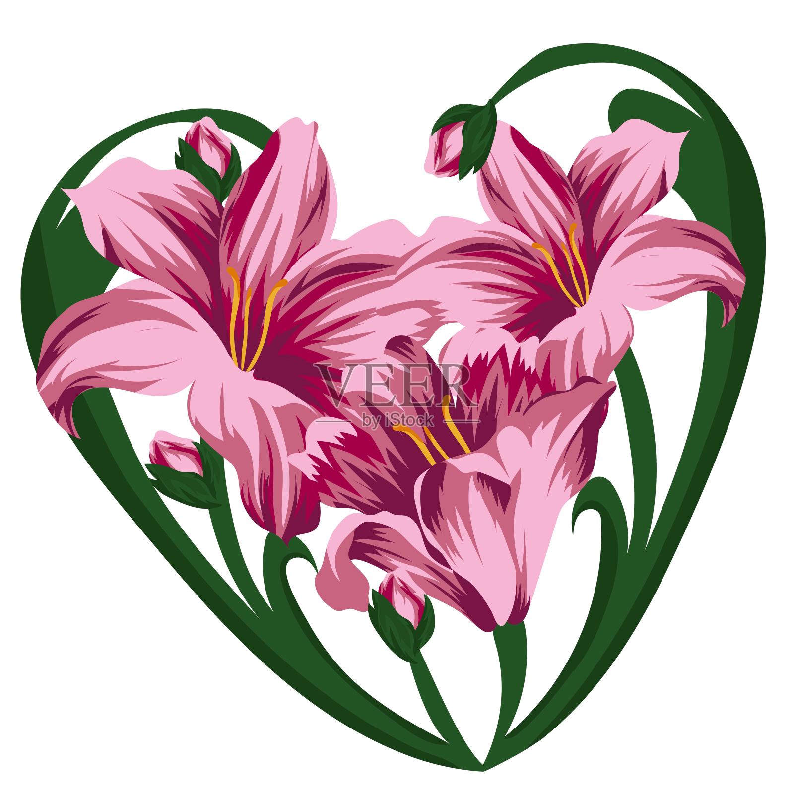 心莉莉插画图片素材