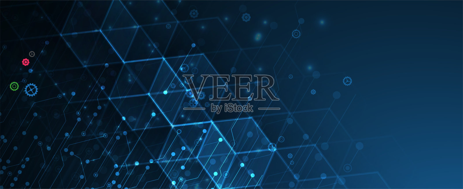 抽象矢量背景。未来科技风格。商务技术演示的优雅背景。插画图片素材