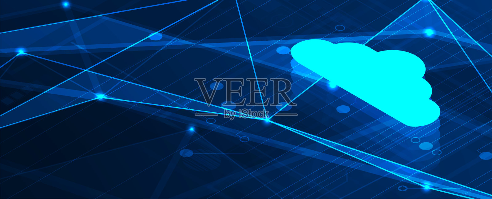 抽象矢量背景。未来科技风格。商务技术演示的优雅背景。插画图片素材