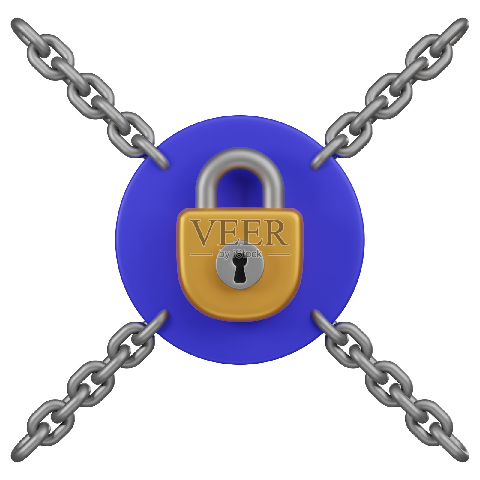 数字挂锁加密安全3D图标照片摄影图片