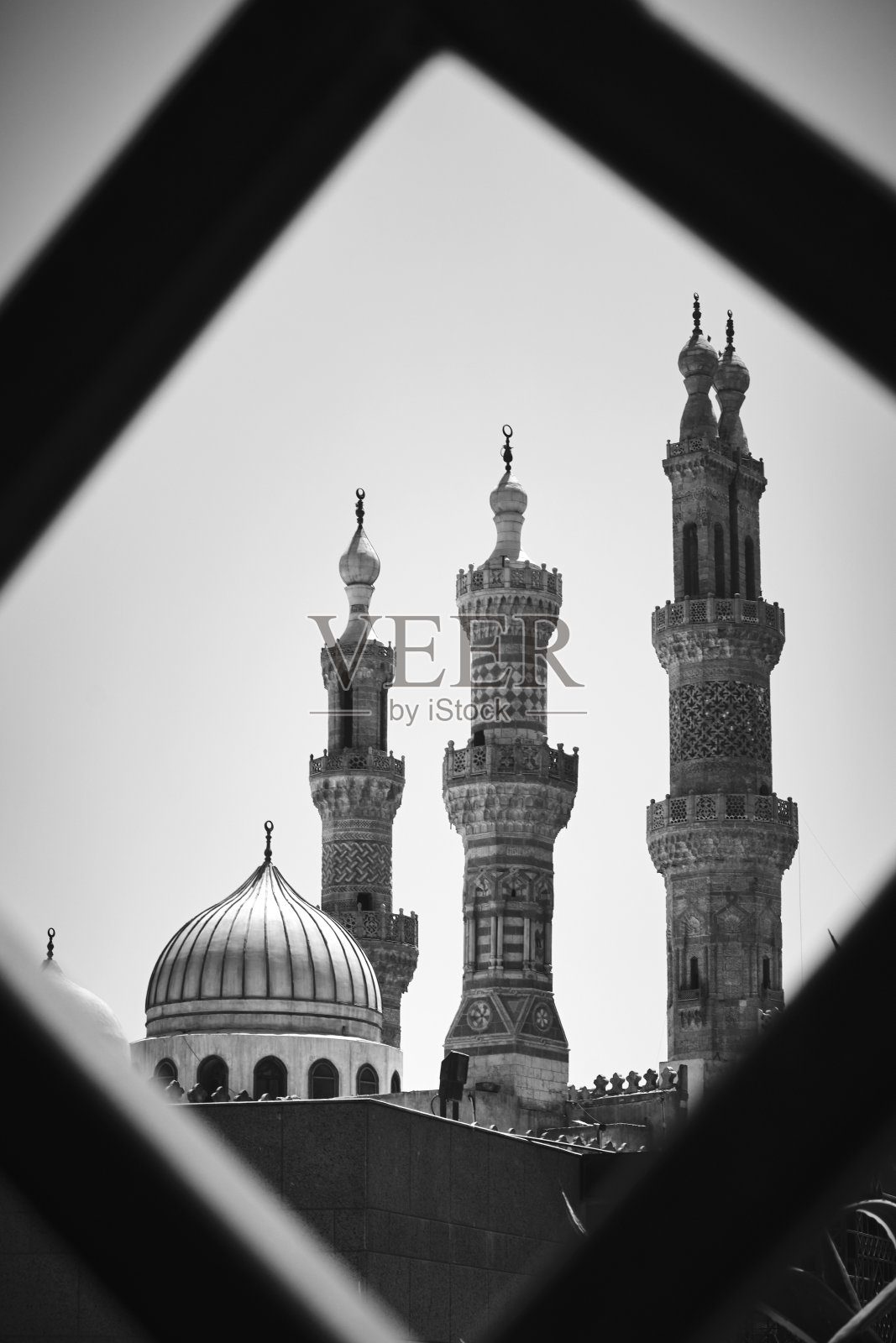 埃及开罗的爱资哈尔清真寺照片摄影图片