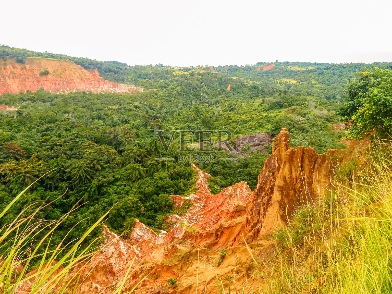 刚果共和国迪奥索的丘陵和森林照片摄影图片