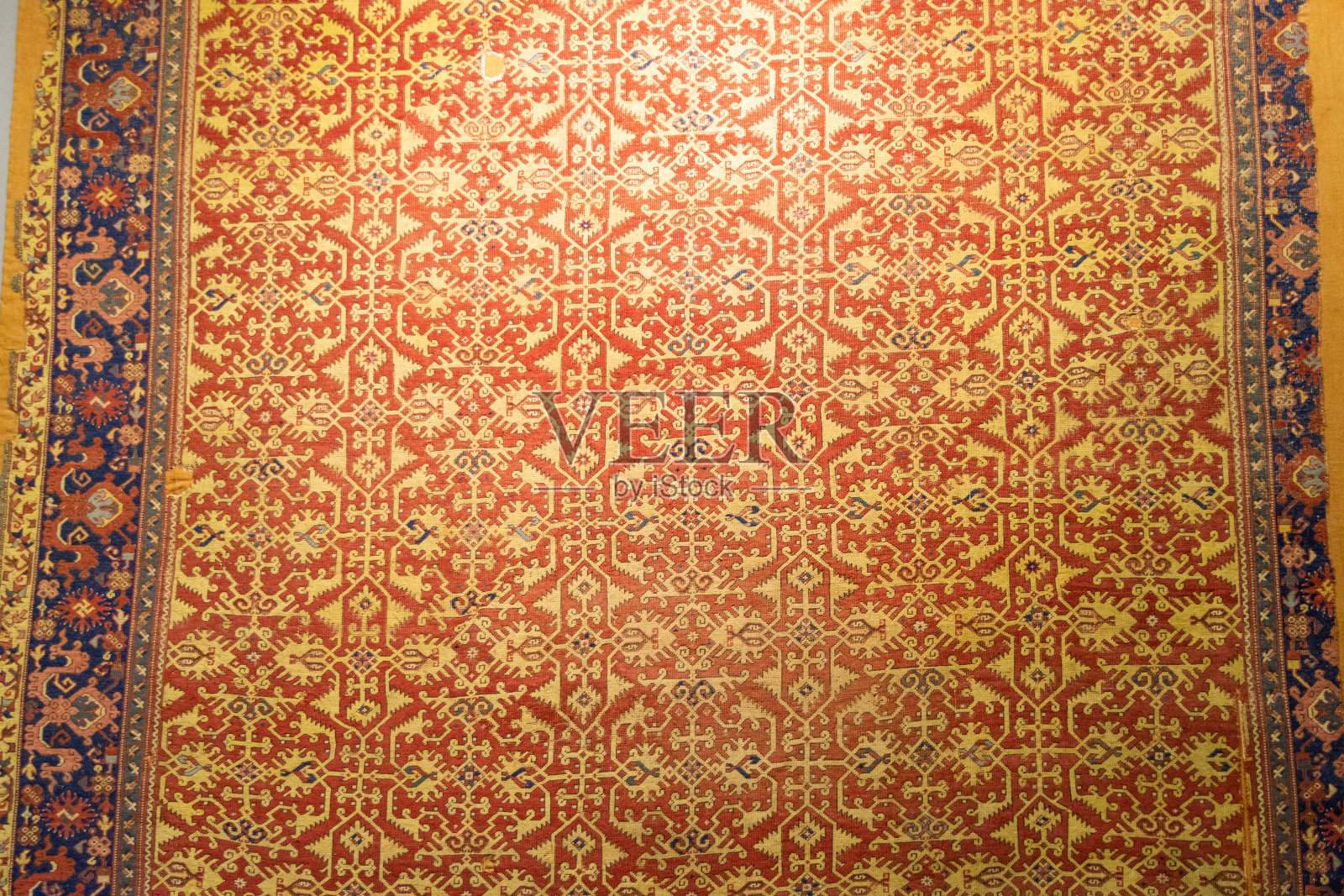 古老的历史奥斯曼，土耳其，中东和伊朗地毯和地毯的例子照片摄影图片