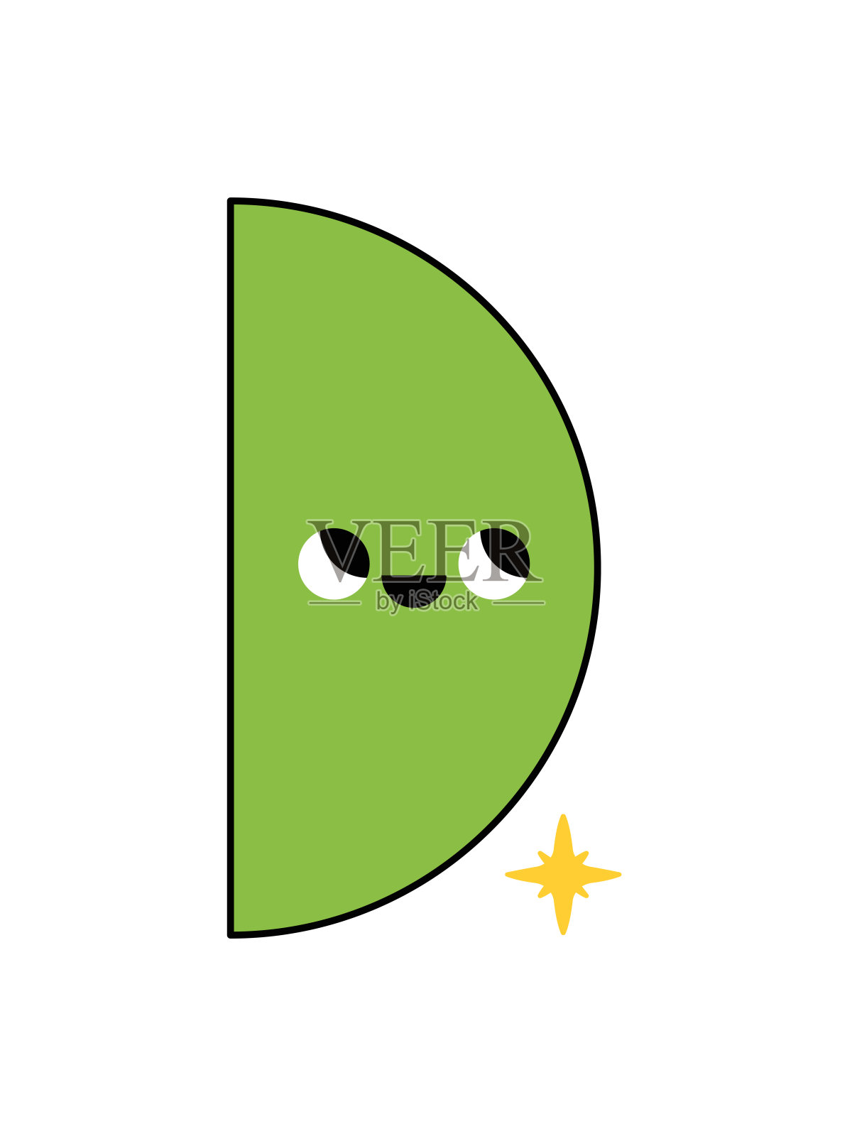 几何图形与面部情绪。插画图片素材