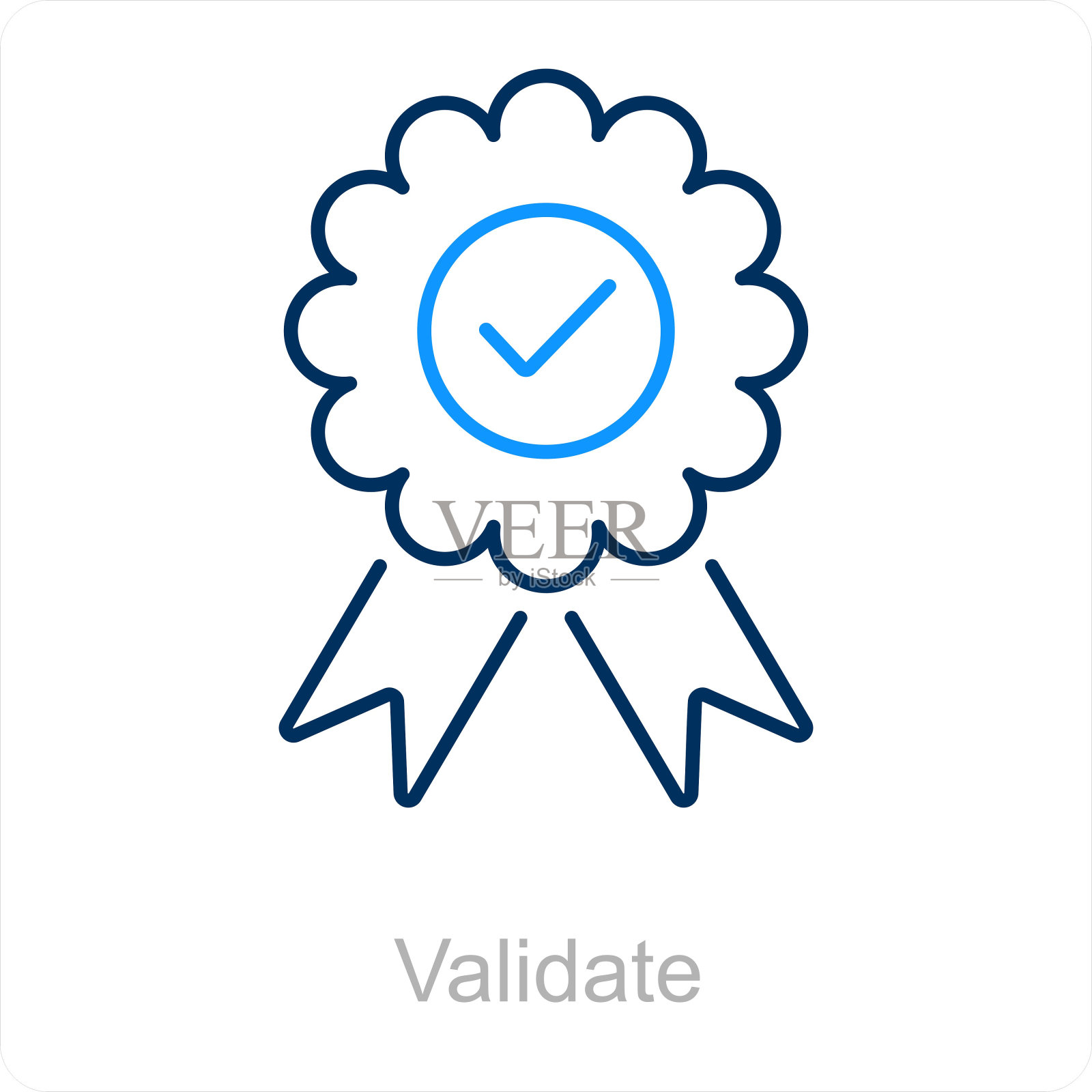 验证插画图片素材