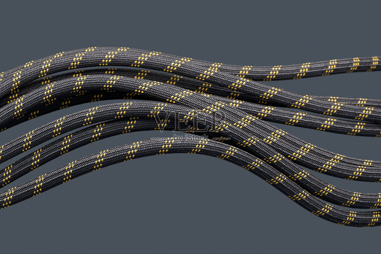 五颜六色的扭绳，伞绳照片摄影图片