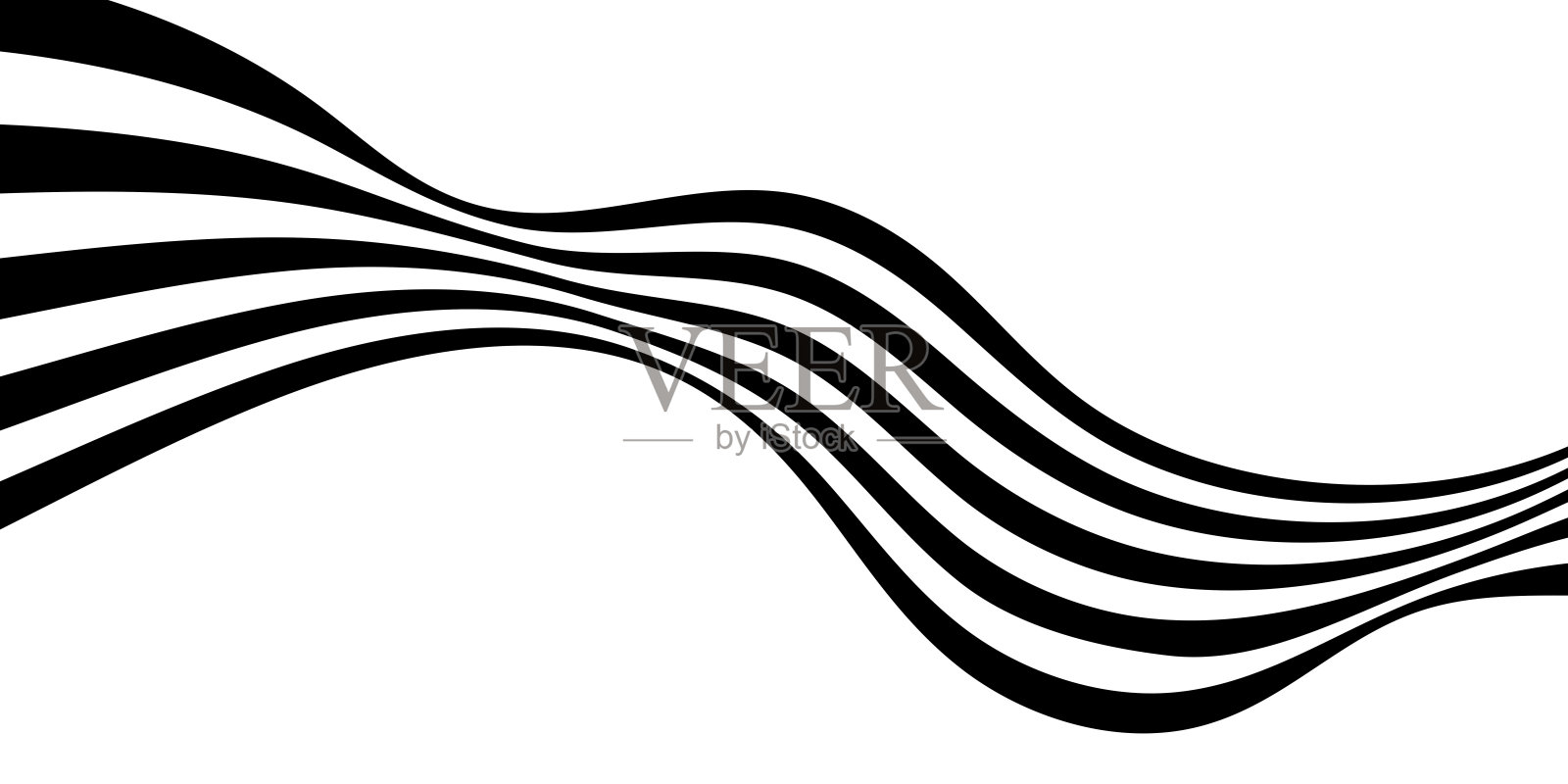 几何线条图案背景，抽象透视线条插画图片素材