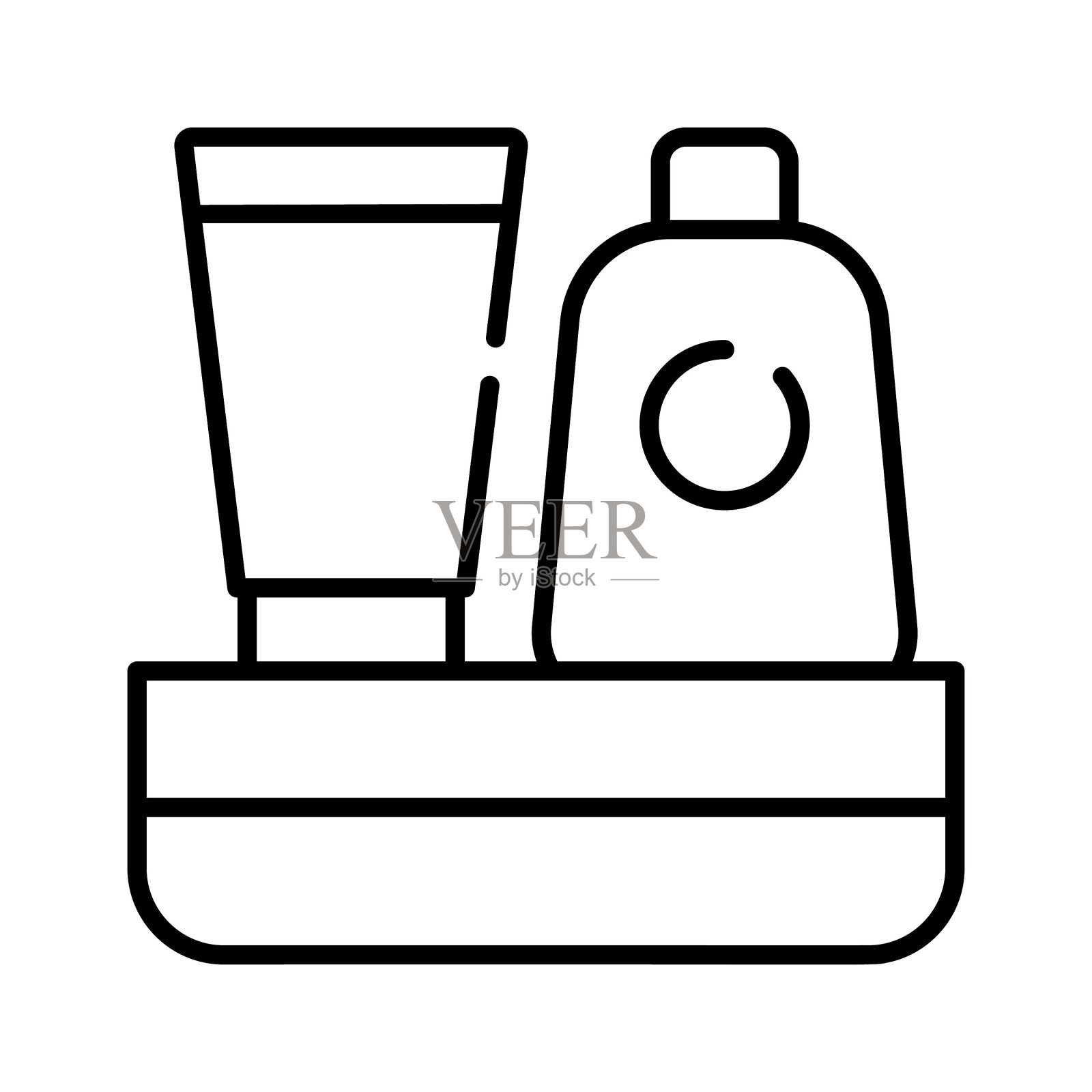 卫生用品病媒设计隔离在白色背景上。插画图片素材