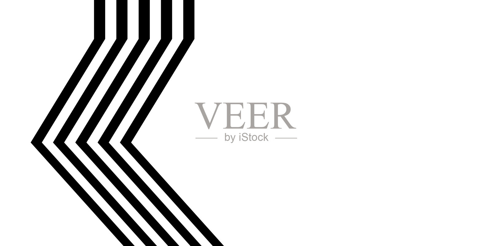 几何线条图案背景，抽象透视线条插画图片素材