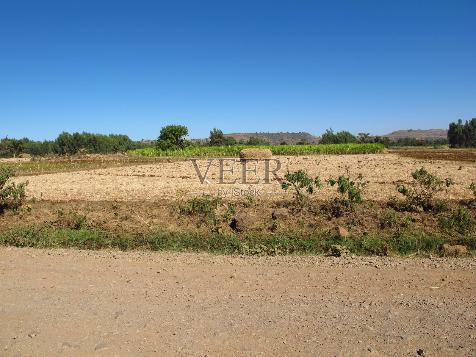 非洲埃塞俄比亚的一个小村庄照片摄影图片