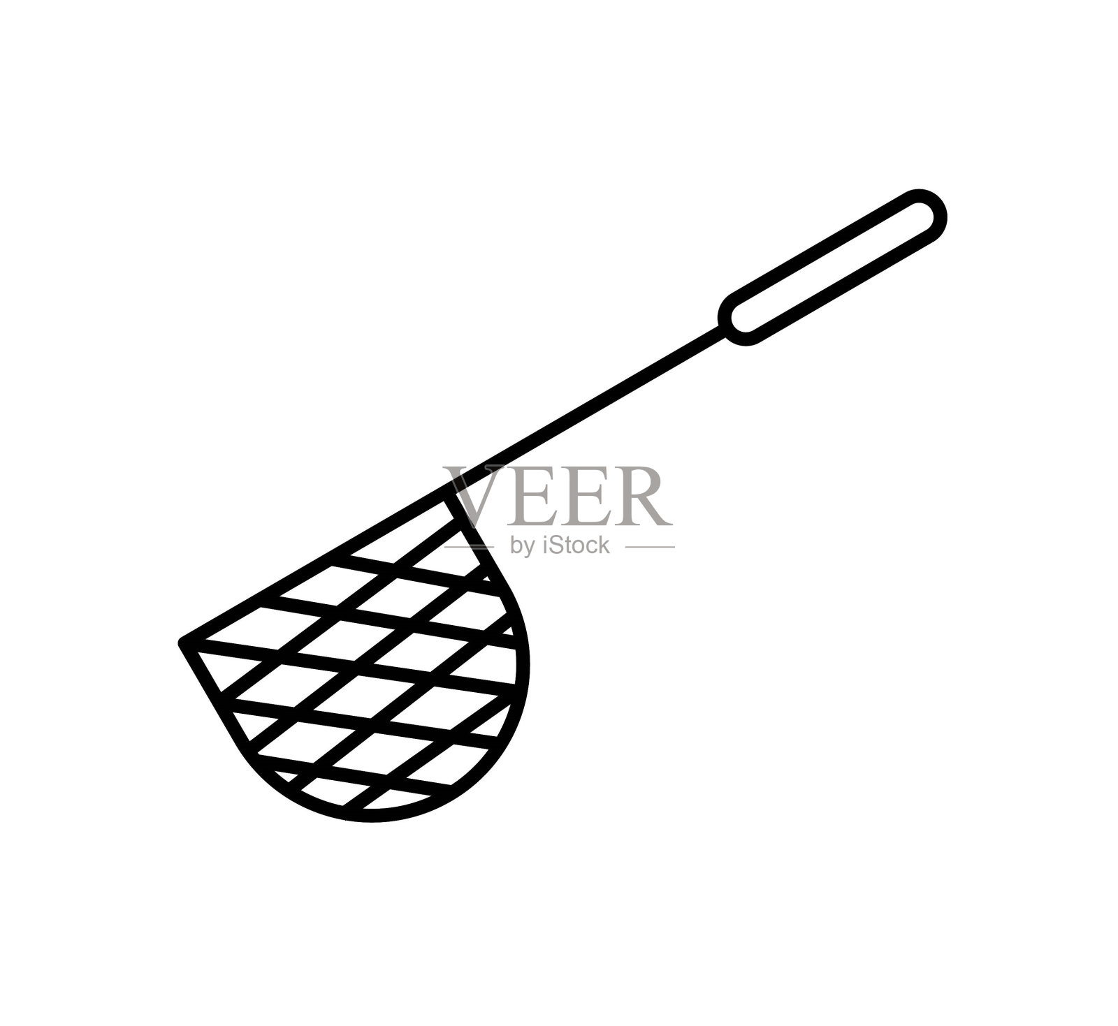 渔网图标，矢量最佳线图标。插画图片素材