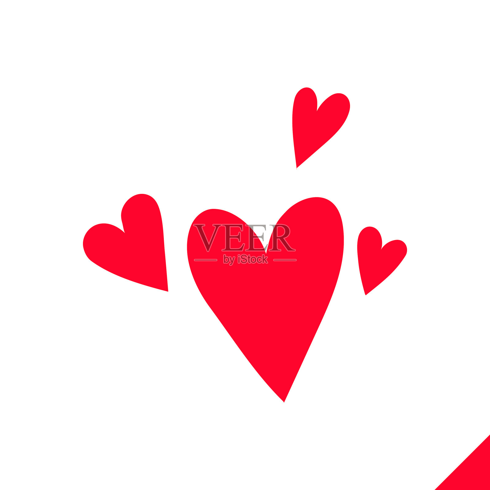 情人节爱心可编辑图标矢量素材插画图片素材