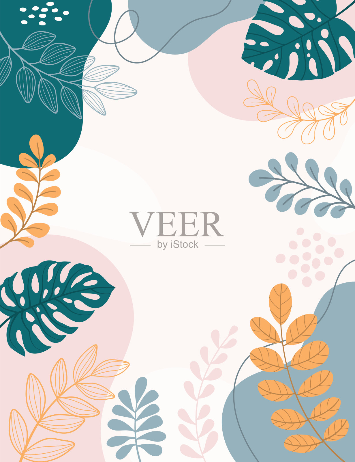 颜色抽象的背景设计。插画图片素材