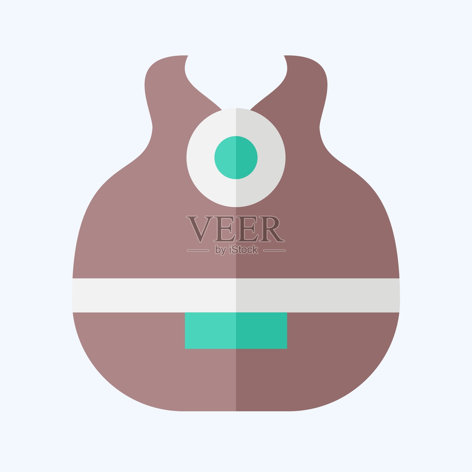 图标加湿器。与智能家居相关的符号。平的风格。简单的设计可编辑。简单的说明插画图片素材