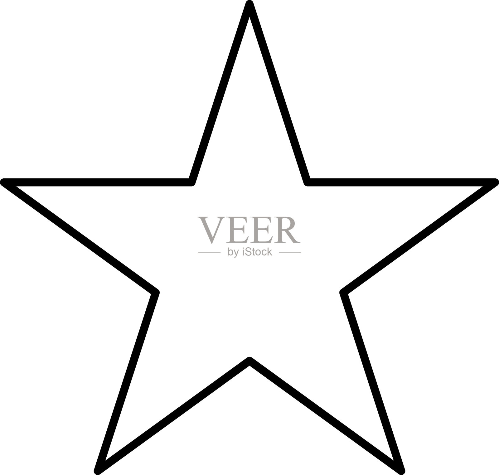 星星线图标集。等级，质量，闪耀的火花，魔术，最喜欢的，标志，明亮的烟花，下降，幻想矢量插图。插画图片素材