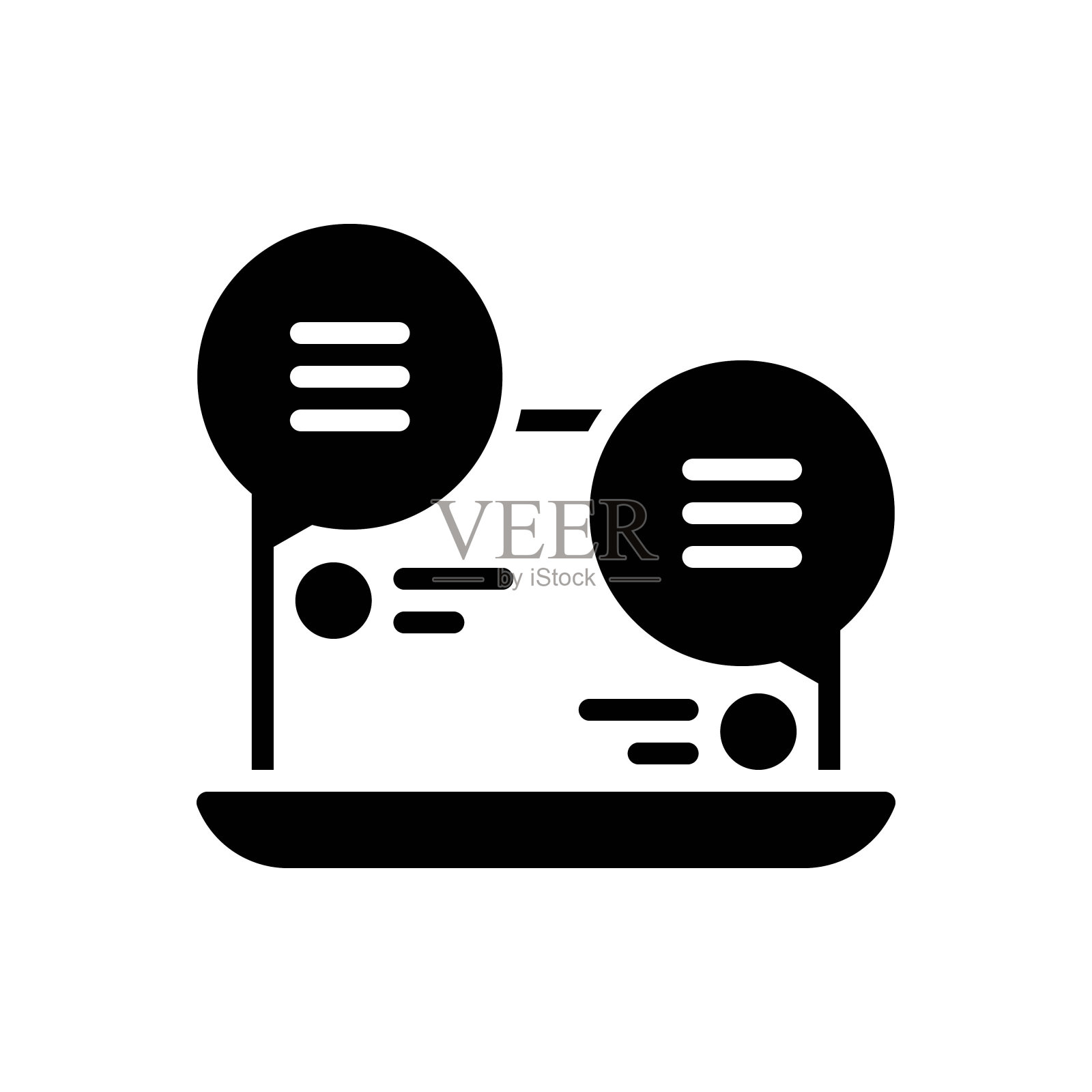 Livechat在线插画图片素材