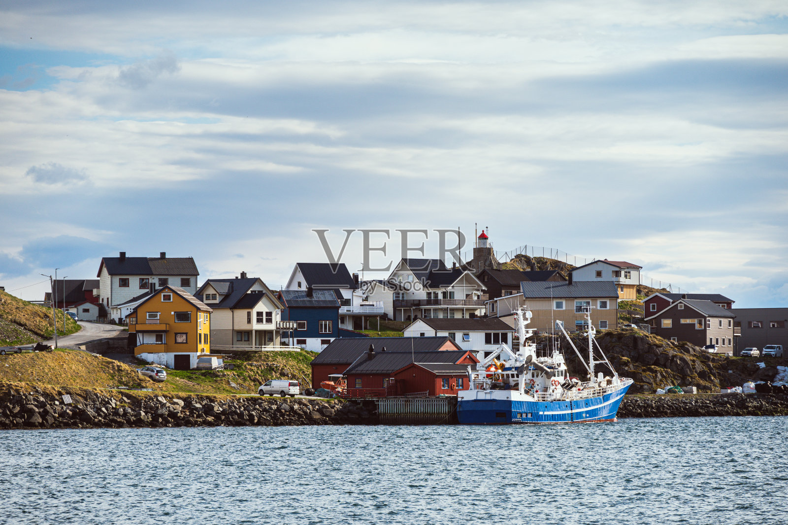 挪威马格罗亚岛内部的景观照片摄影图片
