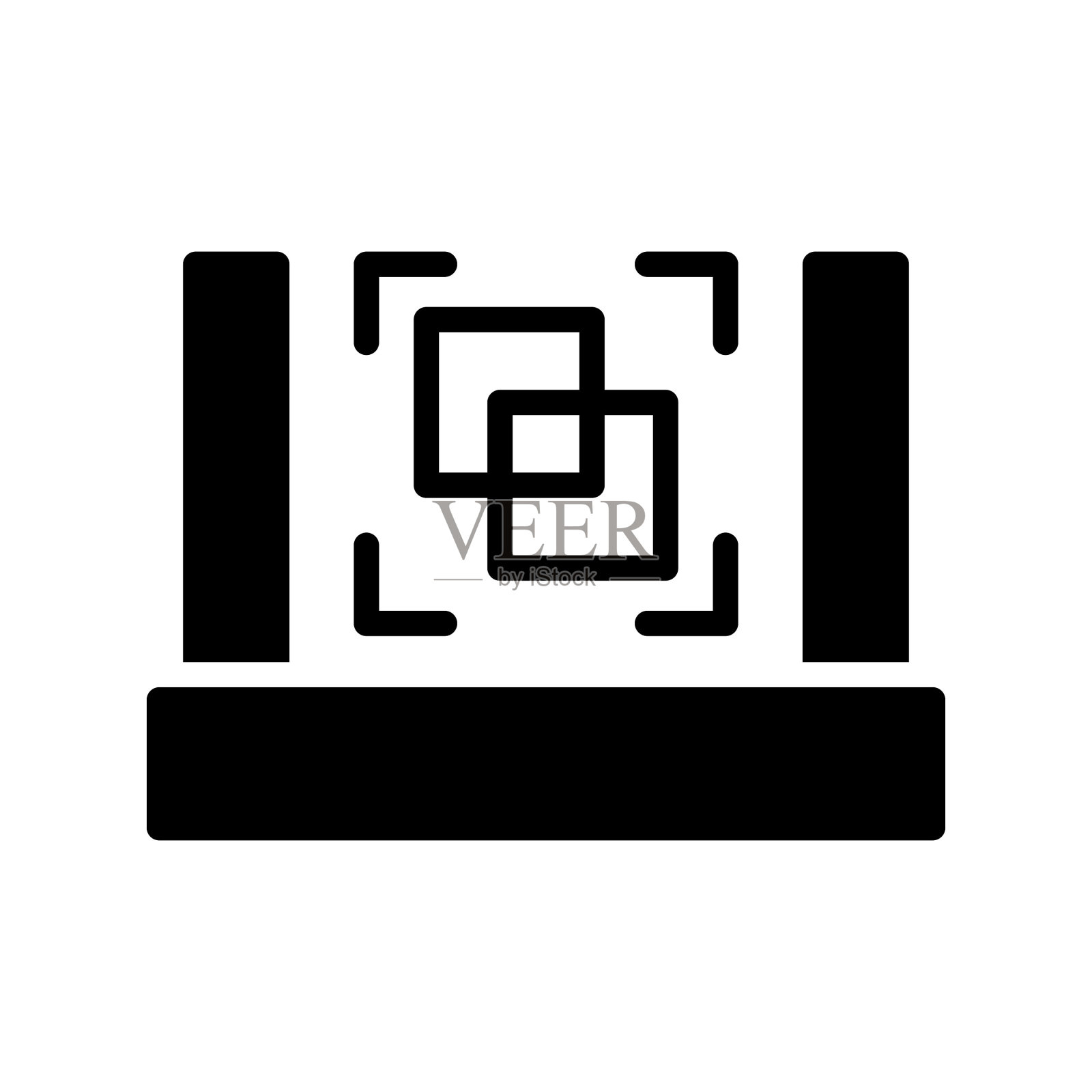 3D扫描仪图标插画图片素材