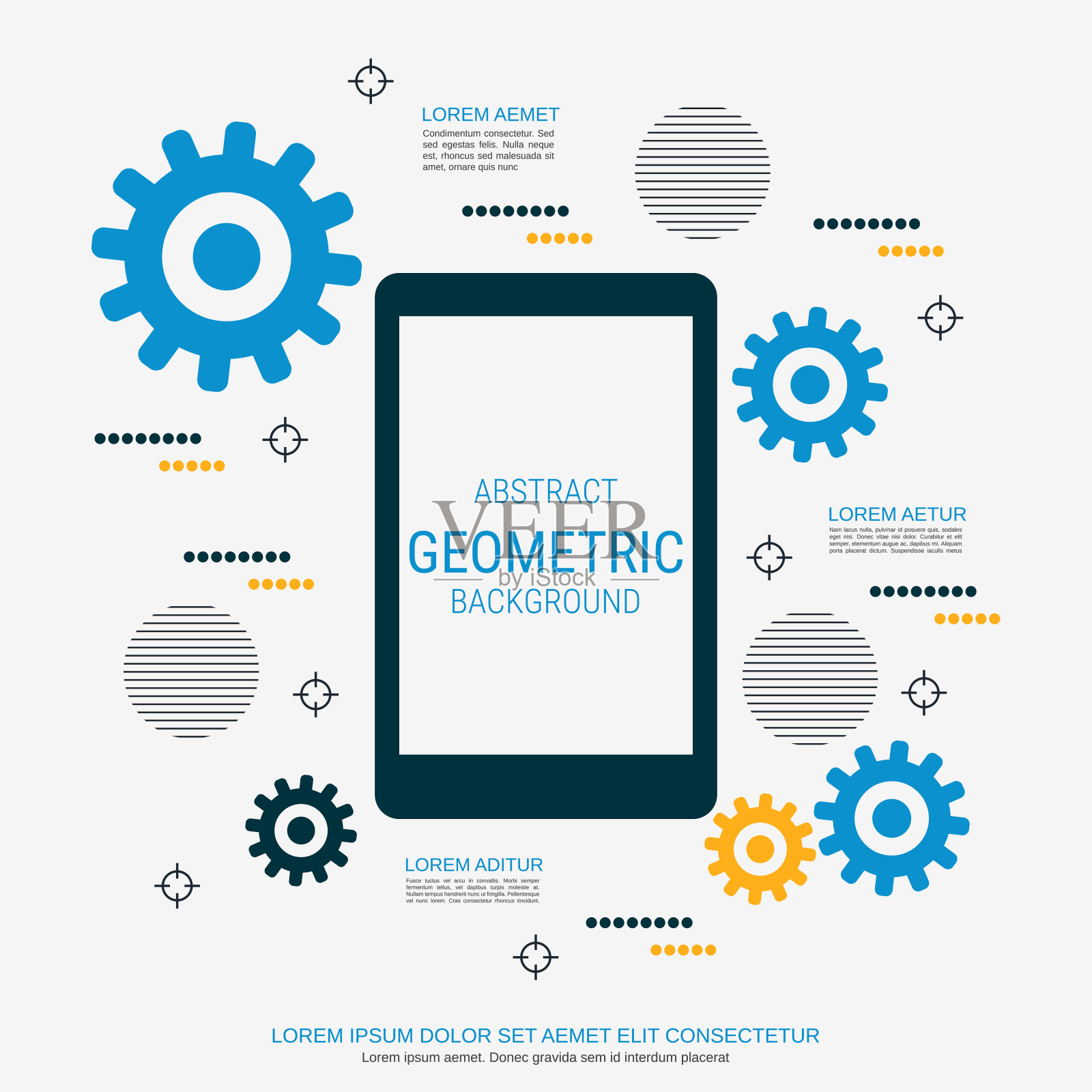 抽象几何风格矢量插图插画图片素材