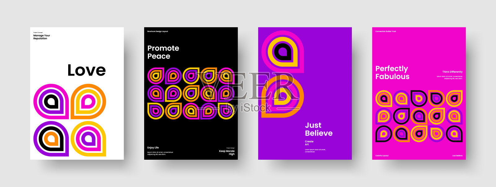 摘要书籍封面设计。几何宣传册布局。创意报告模板。横幅。海报。传单。业务演示。背景。小册子。杂志。传单。时事通讯。杂志插画图片素材