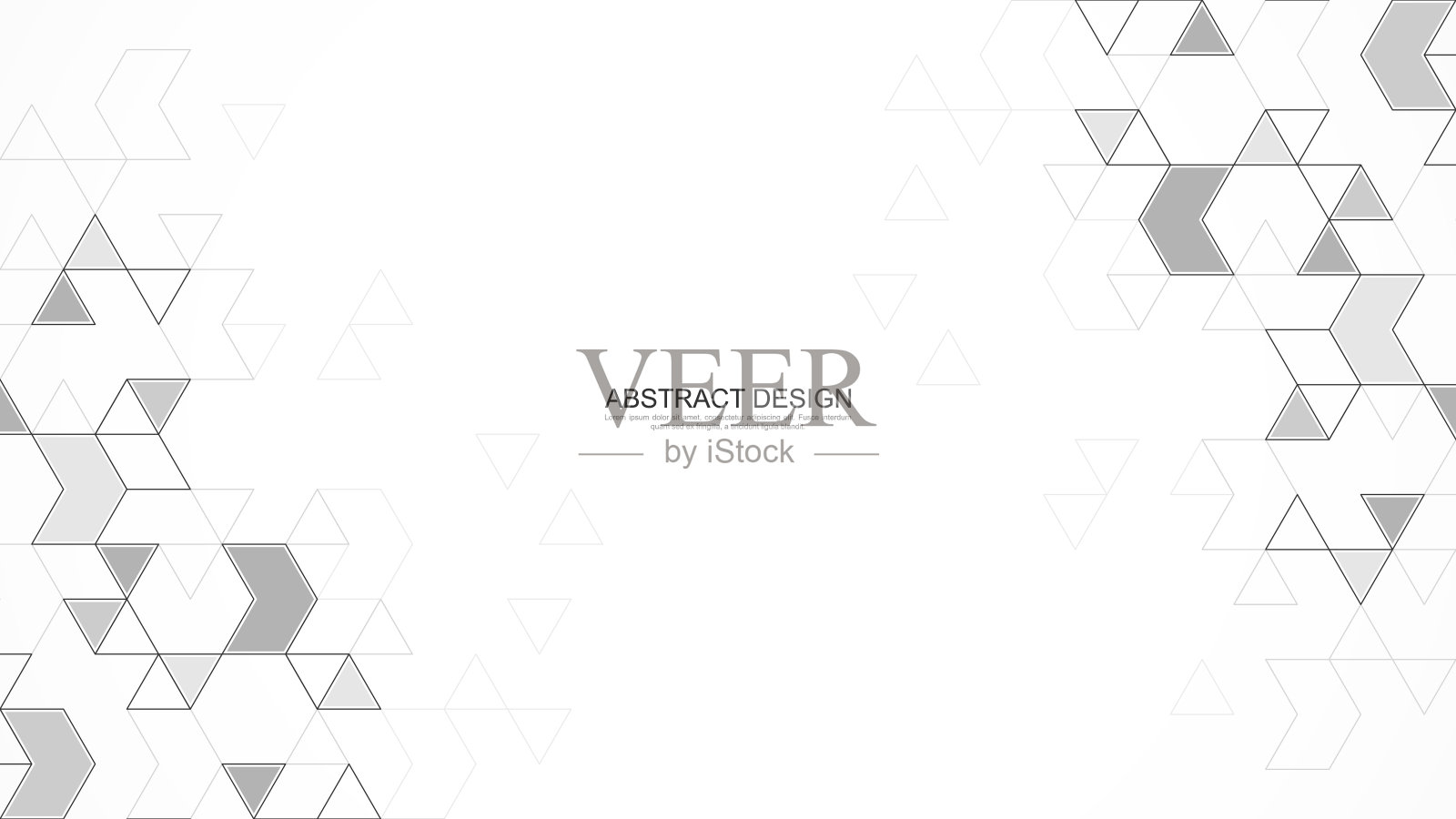 以抽象几何为背景的现代设计创意。极简矢量纹理与三角形图案插画图片素材