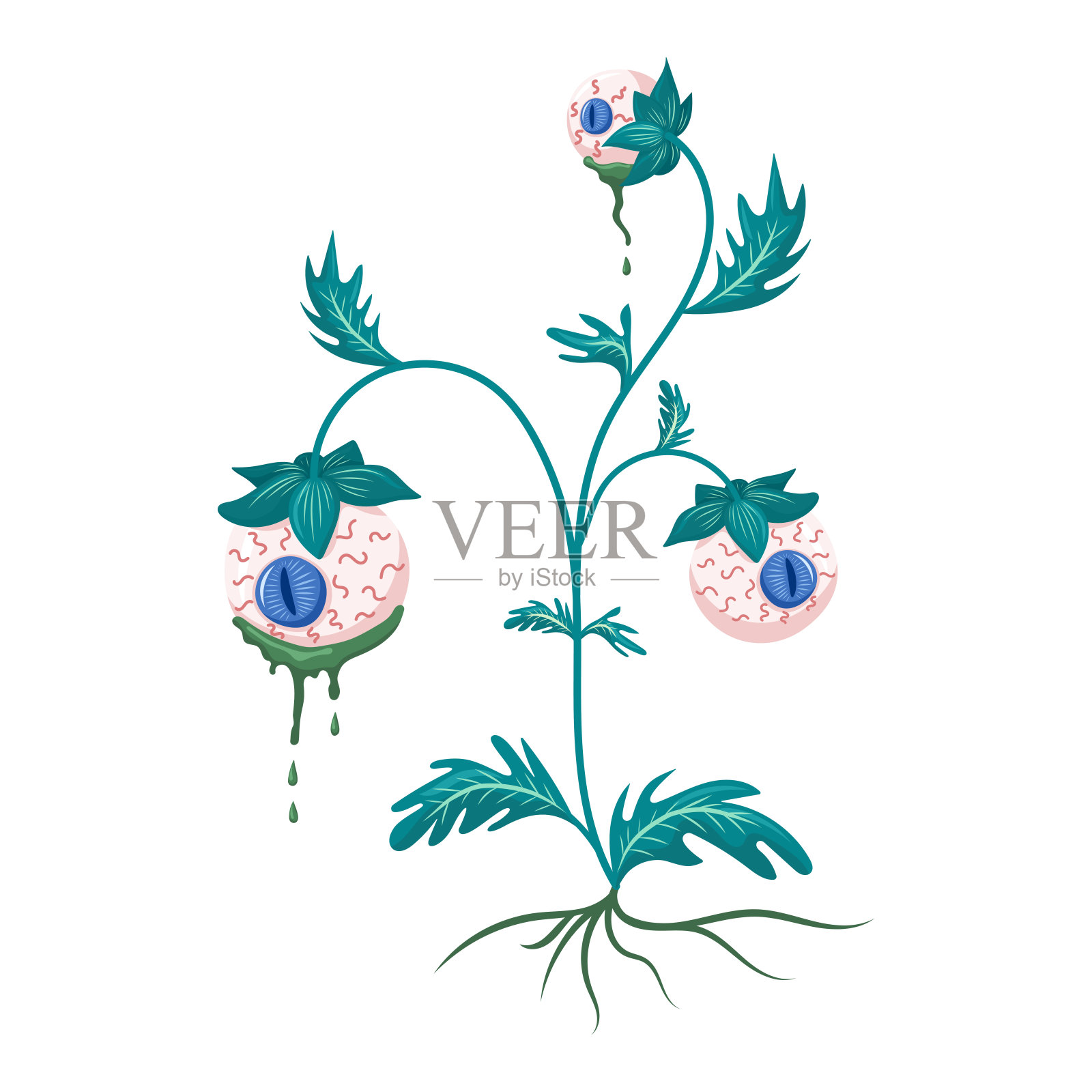 奇幻浆果植物插图插画图片素材