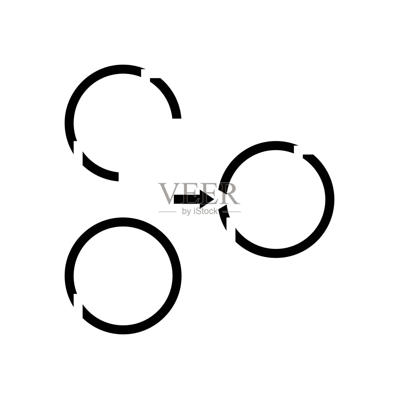 蛋白质合成密码遗传学字形图标矢量图插画图片素材